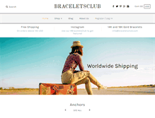 Tablet Screenshot of braceletsclub.com